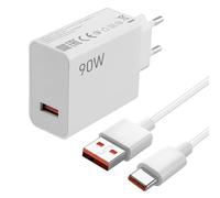 Cargador 90W para Xiaomi Cable USB C Cargador USB C Adaptador HyperCharge Turbo Carga Rápida Adaptador Rápido 90W y Tipo C Cable 2Metro para Xiaomi 15 Ultra 14 13, Redmi K80, Redmi Note 12, 12S