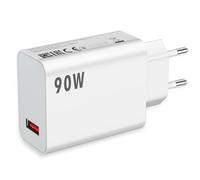 Cargador 90W para Xiaomi Poco X7 Pro F7Pro F6 5G Hypercharge Adaptador de Cargador Móvil Carga Turbo Rapida Carga Enchufe para Xiaomi 15T Pro 15 Ultra 14 13 Ultra Redmi Note 15Pro+,Solo Adaptador
