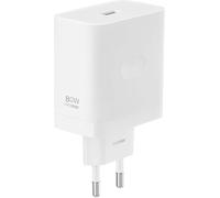 Cargador Adaptador de Corriente realme SUPERVOOC de 80 W para realme 12 Pro+, 12, 12+ 5G, 14 Pro, 12x 5G, C75, C65, C67, Note 60, Note 50. Carga rápida, Puerto USB Tipo A, sin Cables, Blanco.