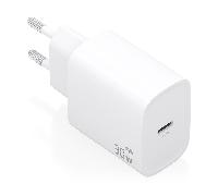 Cargador de pared gan aisens a110-0950/ 1xusb tipo-c/ 30w/ blanco