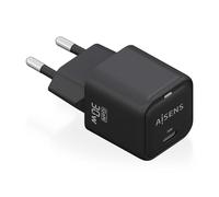 Cargador gan de pared aisens asch-30w1p019-bk/ 1xusb tipo-c/ 30w