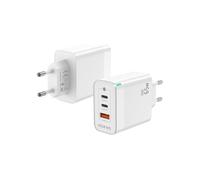 Cargador AISENS GAN 65W 2XUSB-C PD3.0 QC4.0 1XUSB-A QC3.0 Blanco