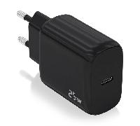 AISENS - A110-0757 - Cargador USB-C PD3.0 1 Puerto 1XUSB-C 25W, Negro