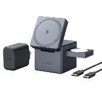 Anker Y1811HA1 cargador de dispositivo móvil Auriculares, Smartphone, Reloj inteligente Negro USB Cargador inalámbrico Carga rápida Interior