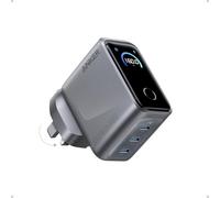 Cargador Anker Prime, con USB C GAN de 160 W y 3 Puertos, Pantalla Inteligente, táctil, Carga ultrarrápida de 140 W en Cualquier Puerto para portátiles, MacBook, iPad, iPhone 17/16/15 y más.
