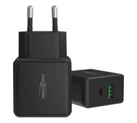 Cargador Ansmann HC218PD USB-C y USB-A 20W Negro
