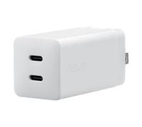 Cargador ASUS AC65-05 65W 2xUSB-C Carga Rápida GaN PPS Blanco 1,5 m Tipo F