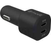 Cargador Auto MUVIT MCDCC0012 (USB-C - 20 W- Negro)