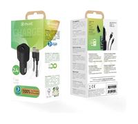 Cargador Auto MUVIT MCPAK0015 Negro