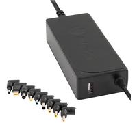 Cargador Automático 70W con Adaptadores (Negro) - NGS