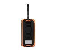 Cargador Banco de Energía, Banco de Energía Solar 20000 MAh Gran Capacidad Adecuado para Deportes Admite Carga Rápida Solar para Viajes Al Aire Libre para el Hogar para la Escuela(Naranja)