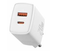 Cargador Baseus CCXJ-B02 Universal USB-C Carga rápida 12V Blanco