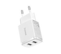 Cargador Baseus Compact 2xUSB-A 10.5W Blanco