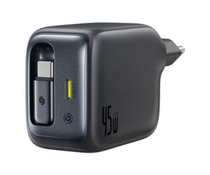 Cargador Baseus E0120G00 Interior 45W USB-C Carga Rápida Negro