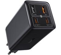 Cargador Baseus GaN6 Pro 100W 2x USB-C 2x USB-A cable USB-C 1 m negro