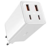Cargador Baseus GaN6 Pro 65W 4 Puertos USB-C/USB-A Carga Rápida Seguridad Avanzada