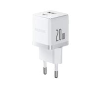 Cargador Baseus Palm Fast Charger USB-C / USB-A 20W 20W Blanco