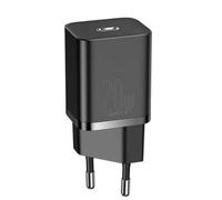 Cargador Baseus Super Si 20W USB-C PD 3.0 Negro compacto