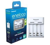 Cargador Básico Panasonic Eneloop USB BQ-CC61 Para Baterías AA AAA Cable NUEVO