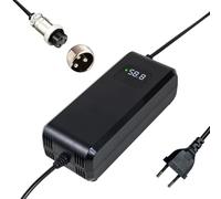 Cargador batería 58,8V 4A, para batería de Litio de 48V 52V, con Pantalla LED múltiples Funciones de protección reparación, certificación CE, Equipado con Conector GX16 12mm