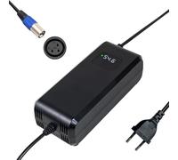 Cargador batería de 54,6V 4A, para batería de Litio de 48V, con Pantalla LED y múltiples Funciones de protección y reparación, Certificado CE, Equipado con Conector XLR de 3 Pines.