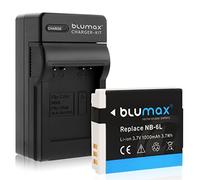 Cargador + batería para Canon NB-6L compatible con Canon PowerShot D30 SX170 SX240 SX260 SX270 SX280 SX500 SX510 SX520 SX530 SX600 SX610 SX700 SX710 S95 S100 S100 S100 20 S2 00 cargadores batería casa