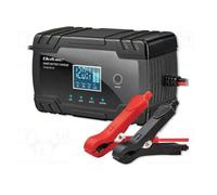 Cargador batería plomo agm gel 12v-24v/8ah qoltec 52490