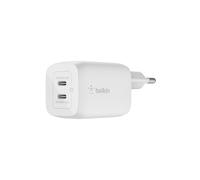 Cargador - Belkin - 65W - 2 Puertos USB-C - Power Delivery - Blanco