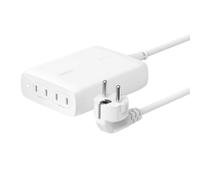 Cargador Belkin BoostCharge Pro WCH015VFWH 200 W GaN 4 puertos USB-C Blanco
