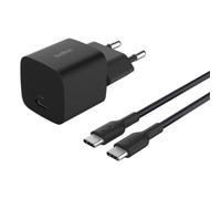 Cargador Belkin BoostCharge USB-C 25 W Negro compacto con cable