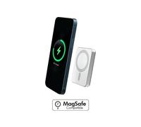 Cargador BigBen Connected FPMSPBMINI5A15WS Powerbank 5000mAh MagSafe Qi 15W Plata