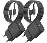 Cargador Carga Rápida 25W USB C para Samsung S25/S24/S23/S22/S21/A56/A55/A54/A53/A52/A36/A35/A34/A33/A26/A16, Cargador Rápido Tipo C con Cable 2m