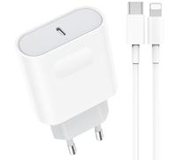 Cargador Carga Rapida for iPhone 14/14 Pro/14 Pro Max/14 Plus 13 12 11 XS XS MAX XR X, 25W USB C Enchufe con 2M Cable Cabezal Adaptador Pared Charger Corrient Trefard