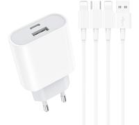 Cargador Carga Rapida for iPhone - 20W USB C Enchufe Rapido con 2M Cable Compatible with iPhone 14 13 12 11 Pro MAX Plus Mini XS XR X SE 8 7 6S 5S USBC Rápido Charger Tipo C Cabezal Piarhlie