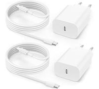 Cargador Carga Rapida para iPhone 16 15/16 15 Pro/16 15 Pro Max/16 15 Plus/Pad 10 Generación Pad Pro, 2 Pieza 25W USB C Carregador Enchufe Rapido Adaptador Corriente con 2M Cable