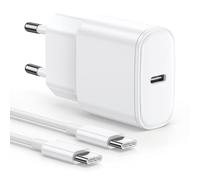 Cargador Carga Rapida para iPhone 17/17 Air/17 Pro/17 Pro Max/16 15 16e/16 15 P ro Max/16 15 Pr o, iPad Air/Mini/P-ro, Cargador Rápido USBC 20W con Cable de Carga Rápida 2M, Rápido Charger Adaptador