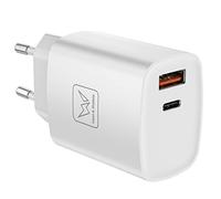 Cargador Carga Rapido 30W Duo USB C+USB A, Cargador de Red rápido de 25W para Samsung Galaxy S22 Ultra/S22+/A73/A53/A33/A23/S21 Ultra/S21+/Z Flip 4/Z Fold 4/S20 FE, 20W Cargador iPhone (sin Cable)
