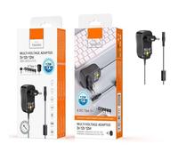 Cargador - Cargador Manual de 12w, 1a, con Seis Conectores, Cable de 1.2m y Voltaje Ajustable de 3v a 12v.