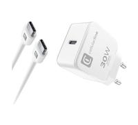 Cargador Cellular Line ACHIPHKITC2CPD30WW Kit USB C 30W