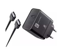 Cargador Cellular Line ACHSMKITC2C45WK FAST CHARGER Kit Pd 45W Negro