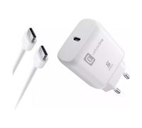 Cargador Cellular Line ACHSMKITC2CPD25WW FAST CHARGER Kit 25W Blanco