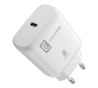 Cargador Cellular Line ACHSMUSBCPD25WW FAST CHARGER 25W, Blanco