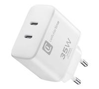 Cargador Cellular Line DUAL CHARGER, 35W, Compatible Con Tecnología PD