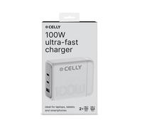 Cargador Celly Power Station 100W Pro Power USB-C Blanco