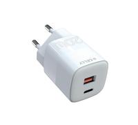 Cargador de pared Celly 1 USB-A / 1 USB-C, 20W, blanco