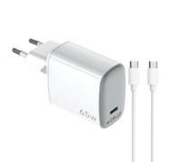 Cargador Celly UPTC 65W USB-C GaN Blanco