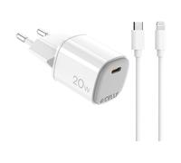 Cargador Celly UPTC1USBC20WCTL 20W USB-C con Cable Lightning