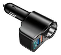 Cargador Coche 106W 12V/24V 4 en 1 Ladron Mechero Auto Carga Rápida PD3.0 | Adaptador Encendedor 2 USB-A 66W USB-C 30W 3.1A,Mini Automóviles Charger Adapter,para iPhone Samsung GPS Table Android
