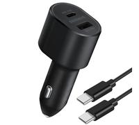 Cargador Coche 60W Salida USB-C / USB Cable USB-C 1m,
