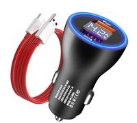 Cargador Coche Carga Rápida 100W y 1m/3.3ft SUPERVOOC Cable USB C para Oneplus 13 Nord 4 12R 13, Cargador Coche USB Movil Coche para Oppo Find X7 Reno10 Pro+ 5G FindN5 Reno13 para realme 14 11 Pro+ 5G